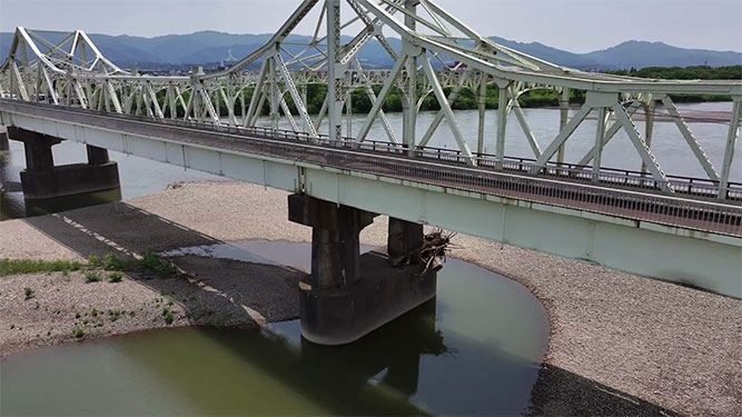 長生橋歩道橋塗装塗替工事イメージ画像